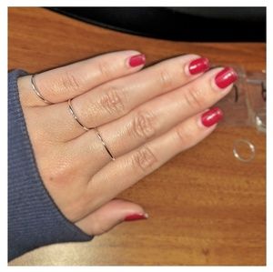 Sterling Silver Thin Stacking Band